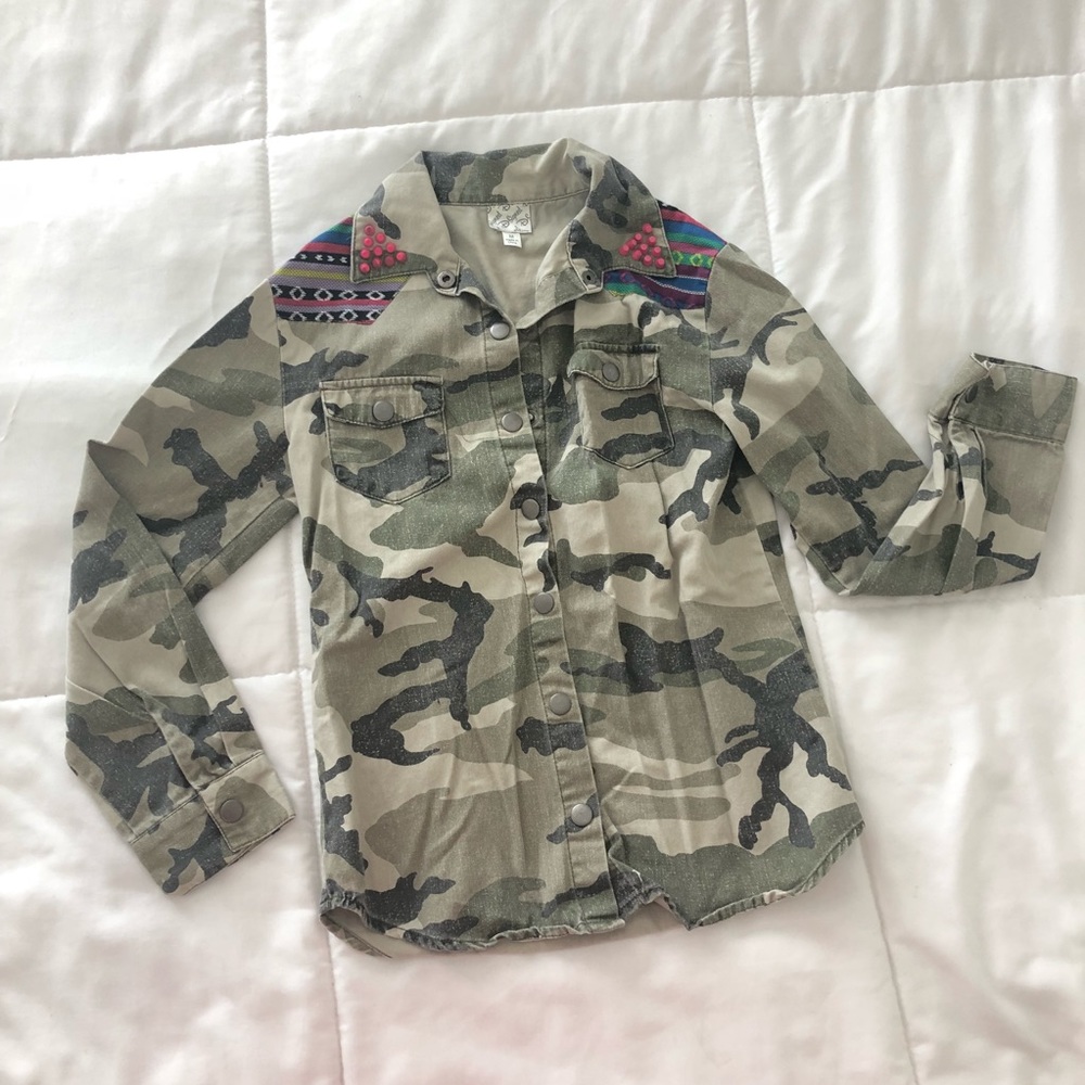 Disney D-Signed collection camo embellished top